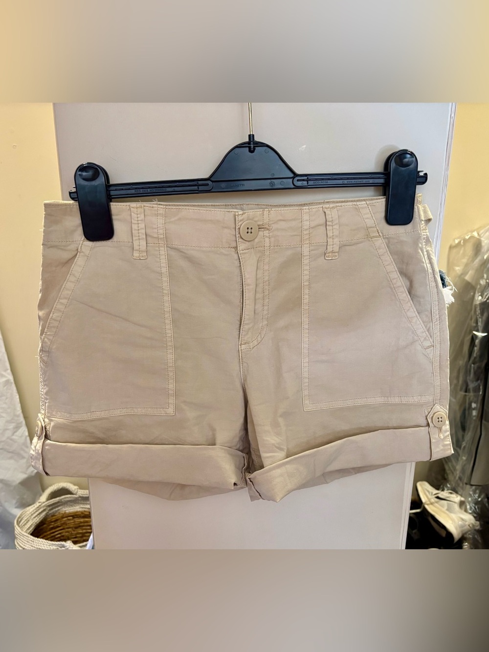Sanctuary Beige Utility Shorts Size 26
